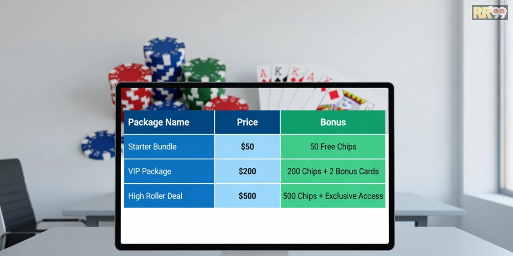 Bảng giá chi tiết các gói dịch vụ top casino rr99 cập nhật năm 2025 với ưu đãi hấp dẫn
