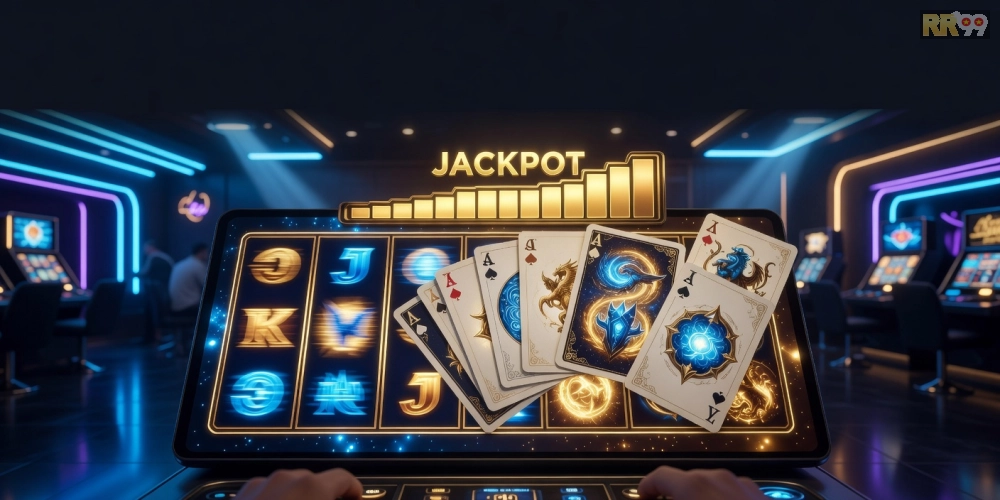 Khái niệm game bài nổ hũ rr99 được minh họa qua giao diện chơi hấp dẫn