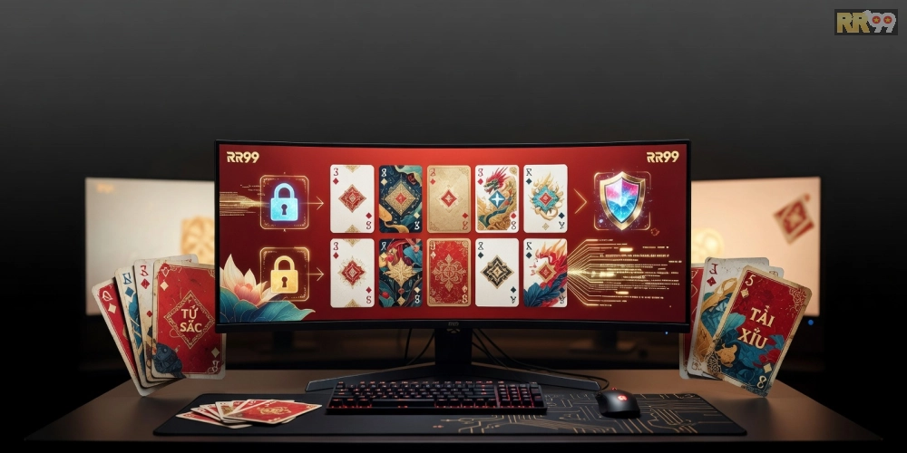 Hình ảnh minh họa khái niệm game bài uy tín trên nền tảng RR99 an toàn
