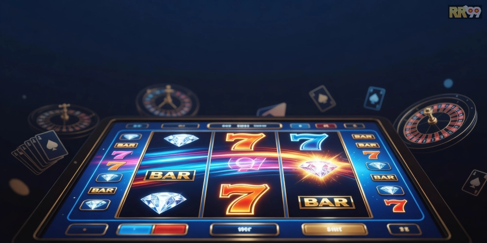 Khái niệm game nổ hũ rr99 được minh họa qua giao diện slot hiện đại