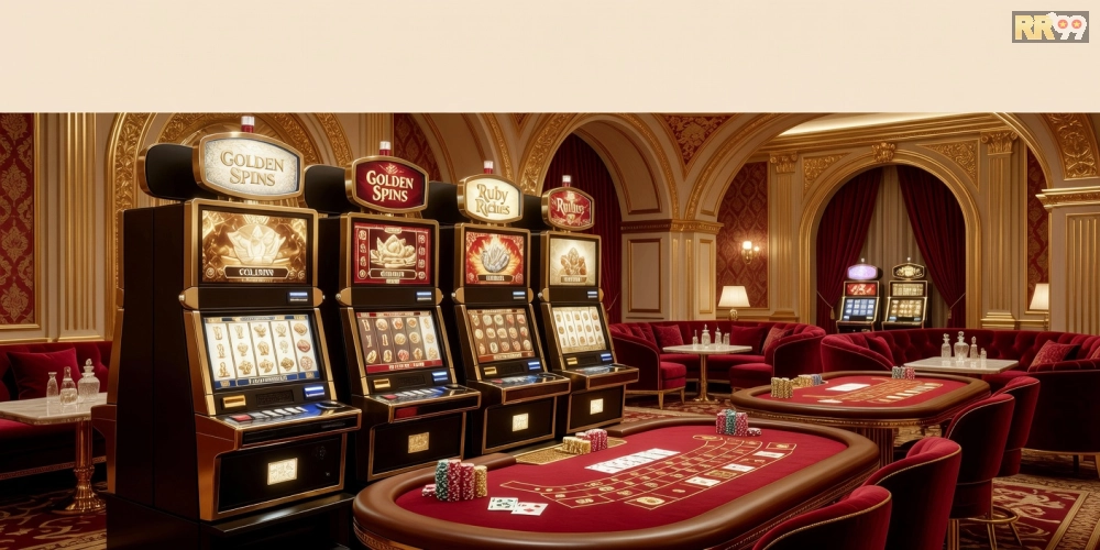Khám phá sòng bạc RR99 Golden Palace với thiết kế sang trọng và trò chơi đa dạng