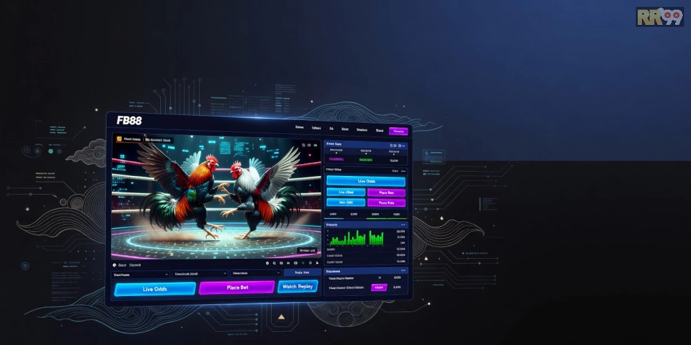 Hình ảnh giao diện trang web xem đá gà trực tiếp trên nền tảng fb88 uy tín